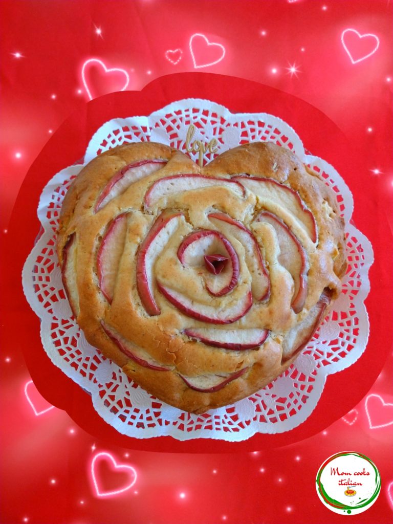 Heart shaped apple cake recipe Mom cooks italian